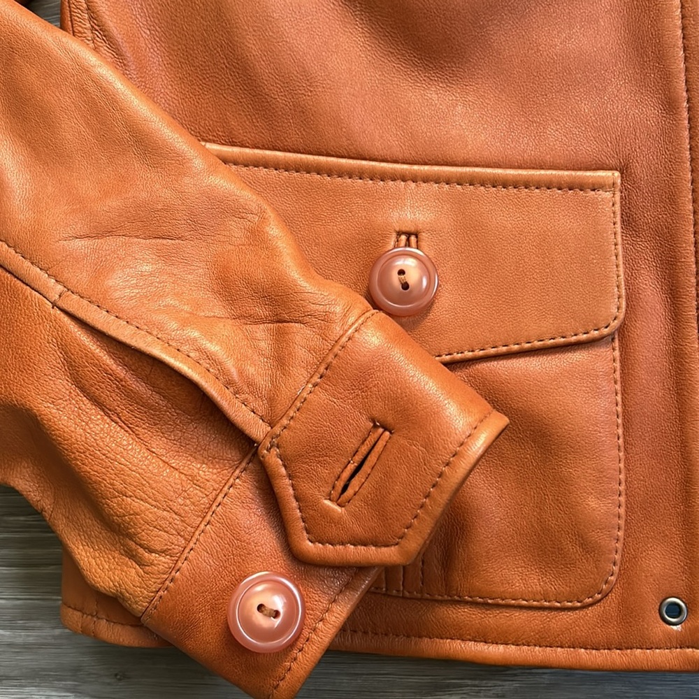Vintage George 100% Leather Women’s Jacket - Picture 3 of 16